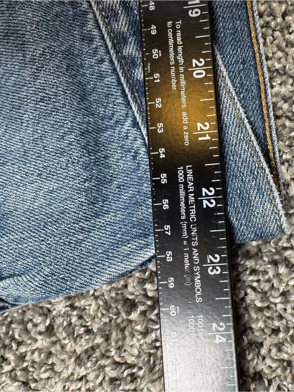 Levis 560 Jeans Mens 46x32 Blue Comfort Fit Loose Tapered Leg Denim Pants Y2K - Picture 6 of 9